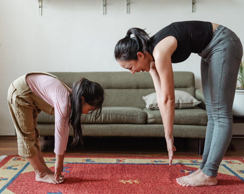 Yoga practice at home