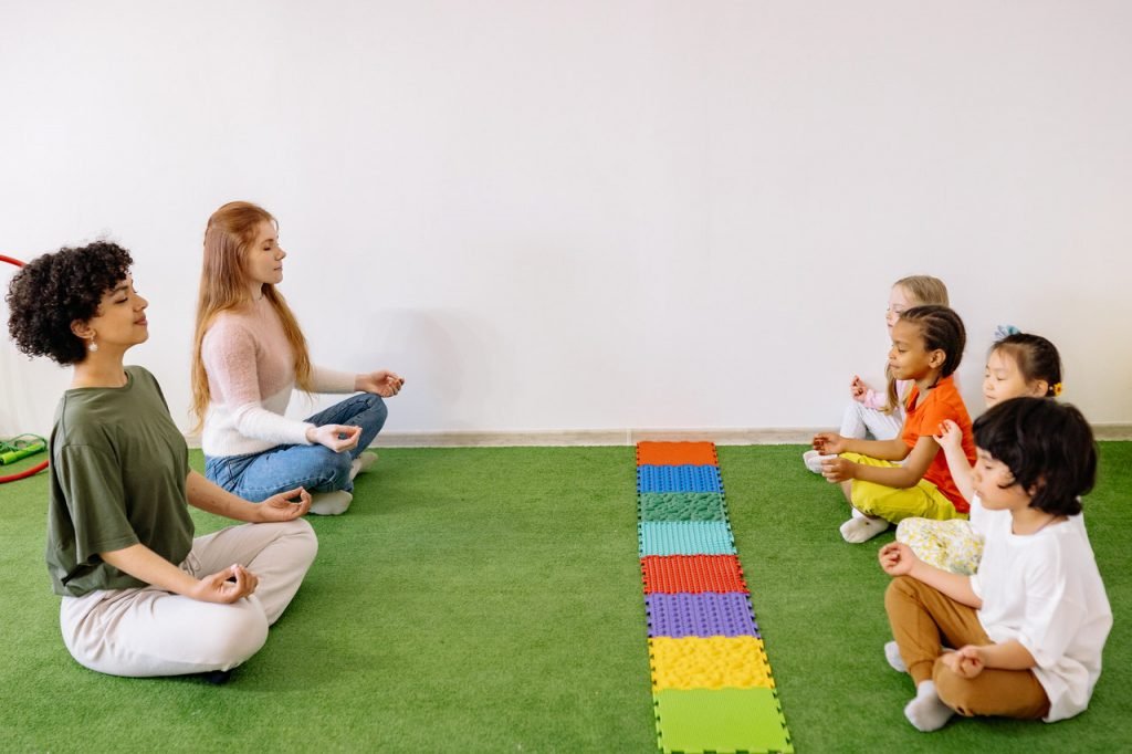 Yoga class for children