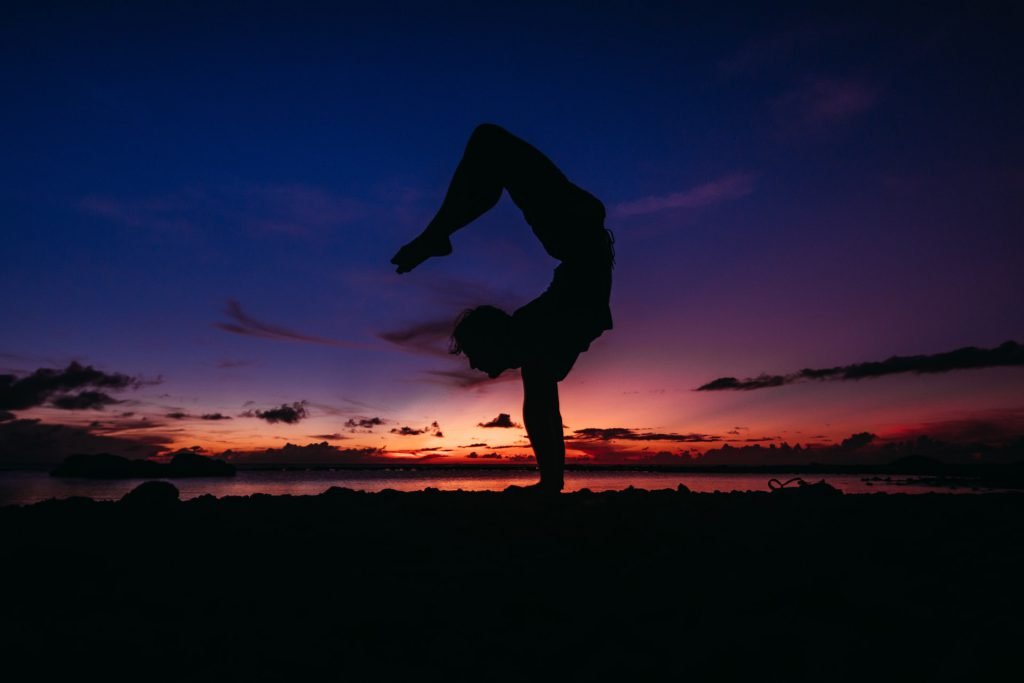 Scorpion yoga pose